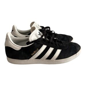Adidas Originals Gazelle Black & White Shoe Mens Size 10 👟🖤🤍